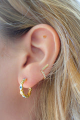 Evil Eye Hoops