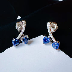 Midnight Heart Earrings