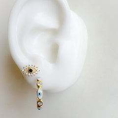 Evil Eye Hoops
