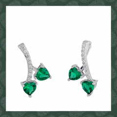 Emerald Cherry Earrings