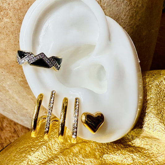 Black&Gold Ear Cuff