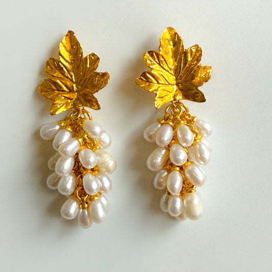 Pearly Grapes Earrings