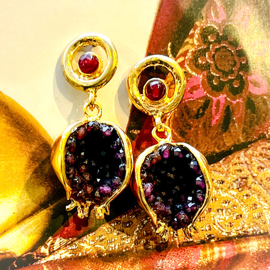 Pomegranate Artisan Earrings
