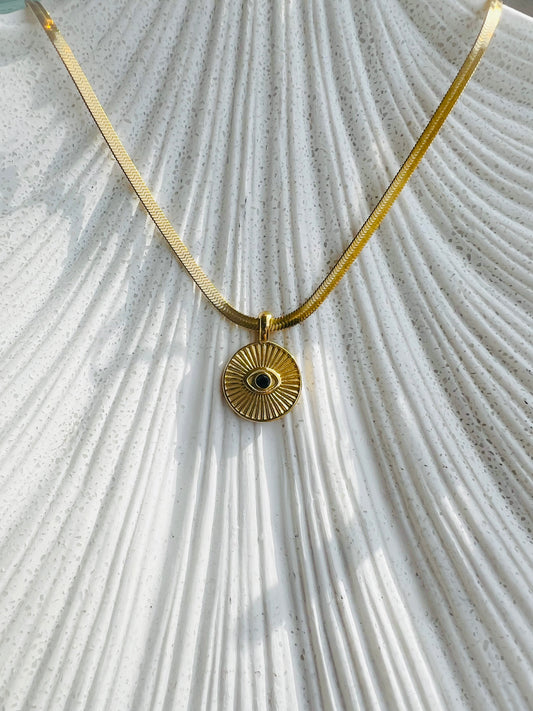 Evil Eye Gold Necklace