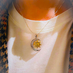 Mystic Moon Necklace (Two-toned)
