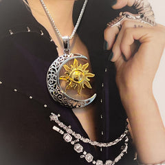Mystic Moon Necklace (Two-toned)