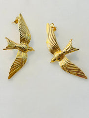 Golden Swallow Earrings