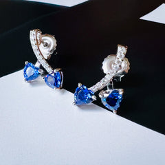 Midnight Heart Earrings
