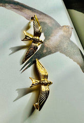 Golden Swallow Earrings