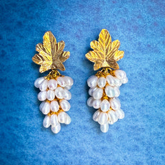 Pearly Grapes Earrings