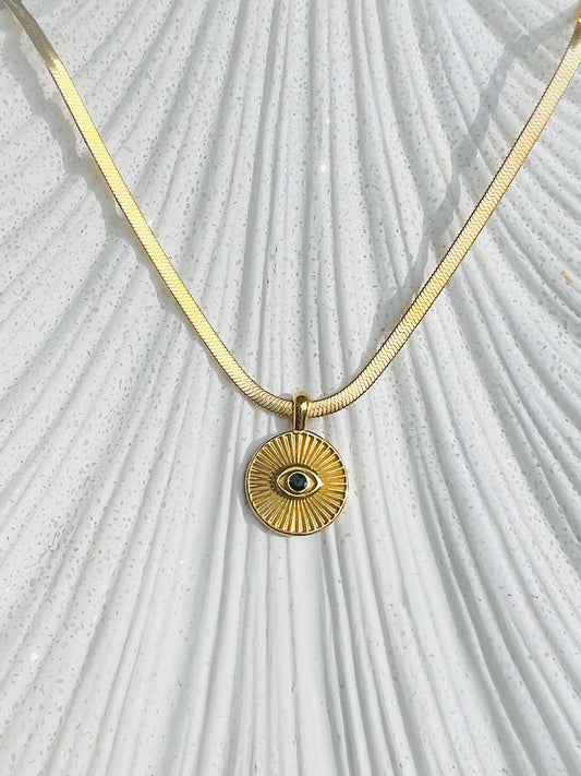 Evil Eye Gold Necklace