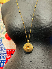 Golden Hour Evil Eye Necklace