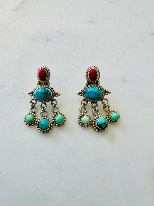 Bohemian Vintage-Inspired Statement Earrings