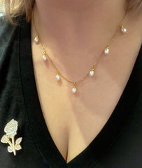 Dewdrop Pearl Necklace