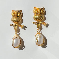 Byzantine Owl Earrings