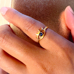 Gold Evil Eye Ring