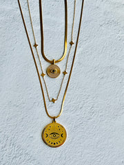 Evil Eye Gold Necklace