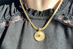 Evil Eye Gold Necklace
