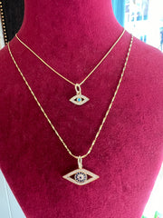 Mini Turquoise Evil Eye