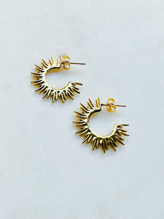 Mini Sunburst Earrings