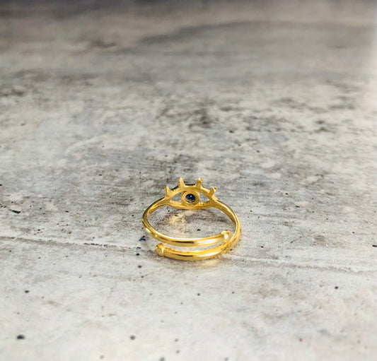 Gold Evil Eye Ring