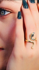 Sapphire Serpent Ring