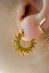 Mini Sunburst Earrings