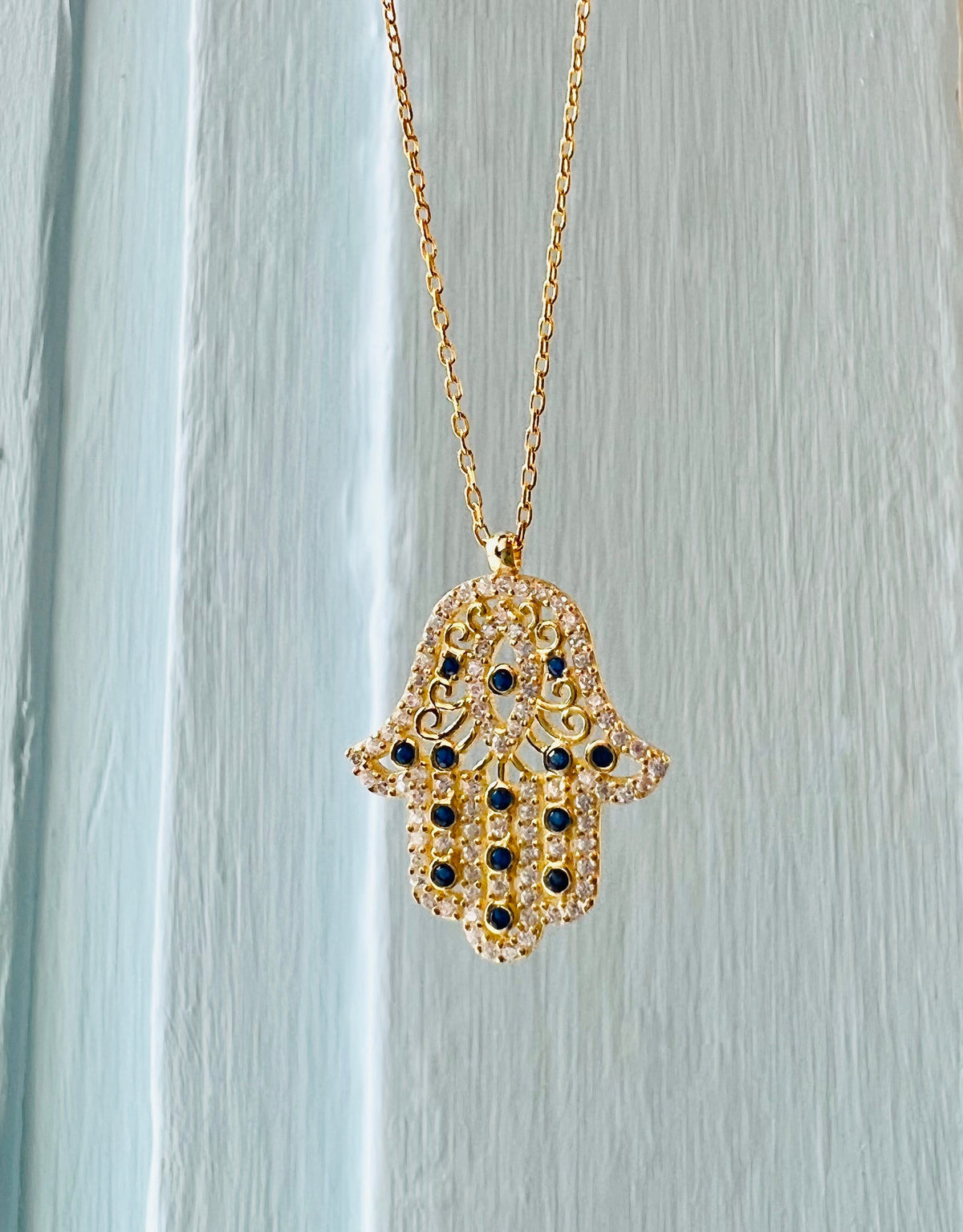 Hamsa Gold Necklace