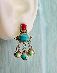 Bohemian Vintage-Inspired Statement Earrings