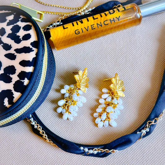 Pearly Grapes Earrings