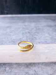 Fancy Snake Ring (Gold)