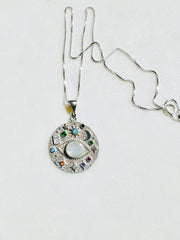 Cosmic Elegance Necklace              (Silver)