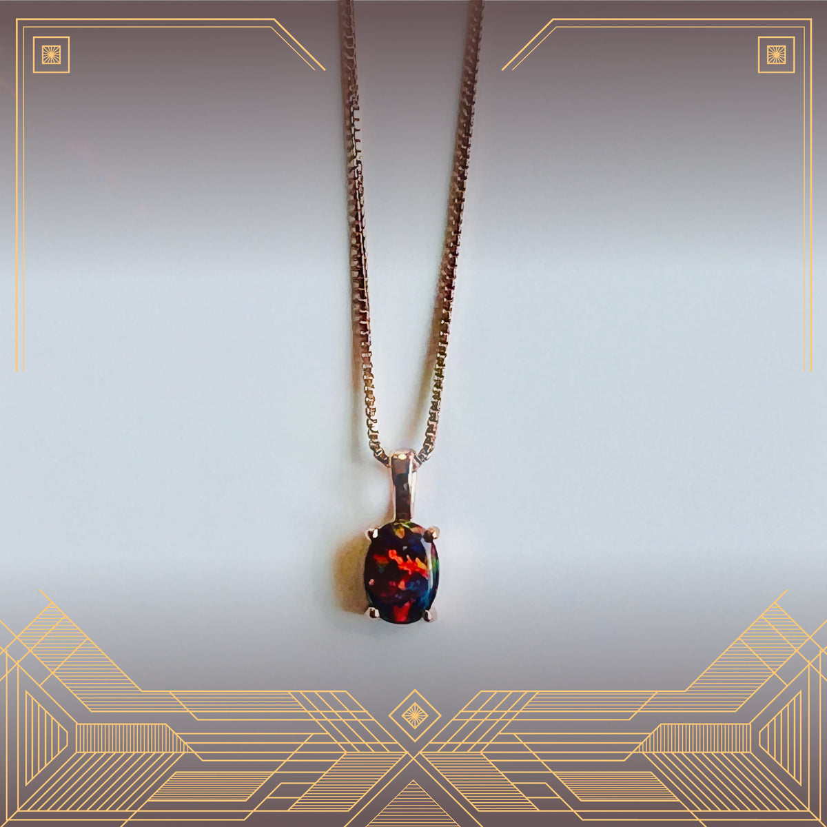 Fire Opal Necklace