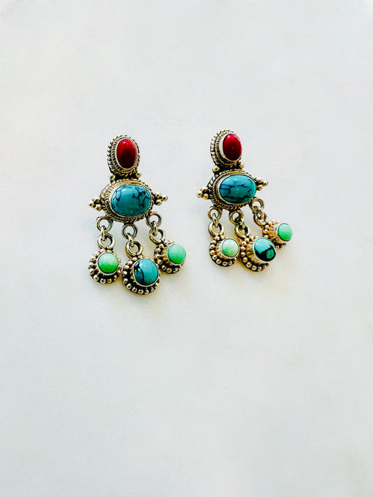 Bohemian Vintage-Inspired Statement Earrings