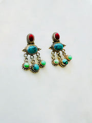 Bohemian Vintage-Inspired Statement Earrings