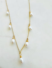 Dewdrop Pearl Necklace