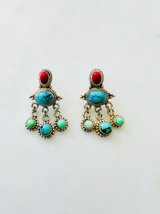 Bohemian Vintage-Inspired Statement Earrings