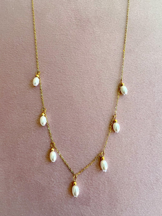 Dewdrop Pearl Necklace