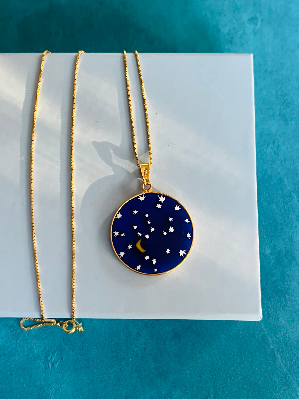 Golden Starry Night Necklace