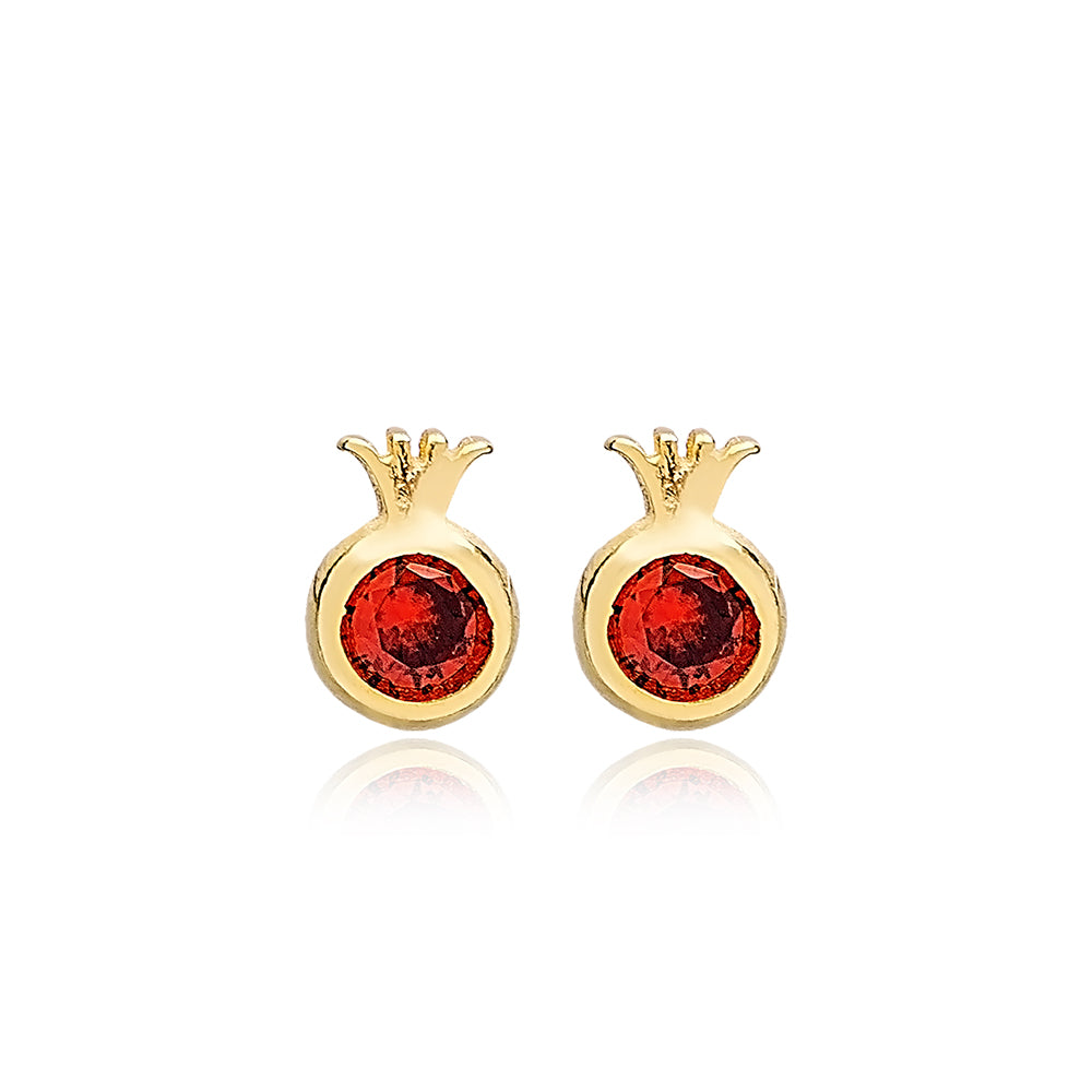 Pomegranate Stud Earrings