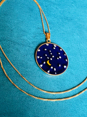 Golden Starry Night Necklace