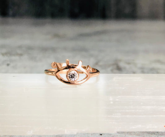 Evil Eye Ring (Rose Gold)