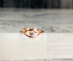 Evil Eye Ring (Rose Gold)